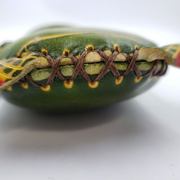 Dino Alligator Handmade Cool Reptile Gift Leather Wristlet Wallet Zip Coin Purse - Picture 8 of 12